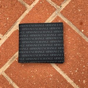 Armani Exchange Bifold Logo Graphic Wallet